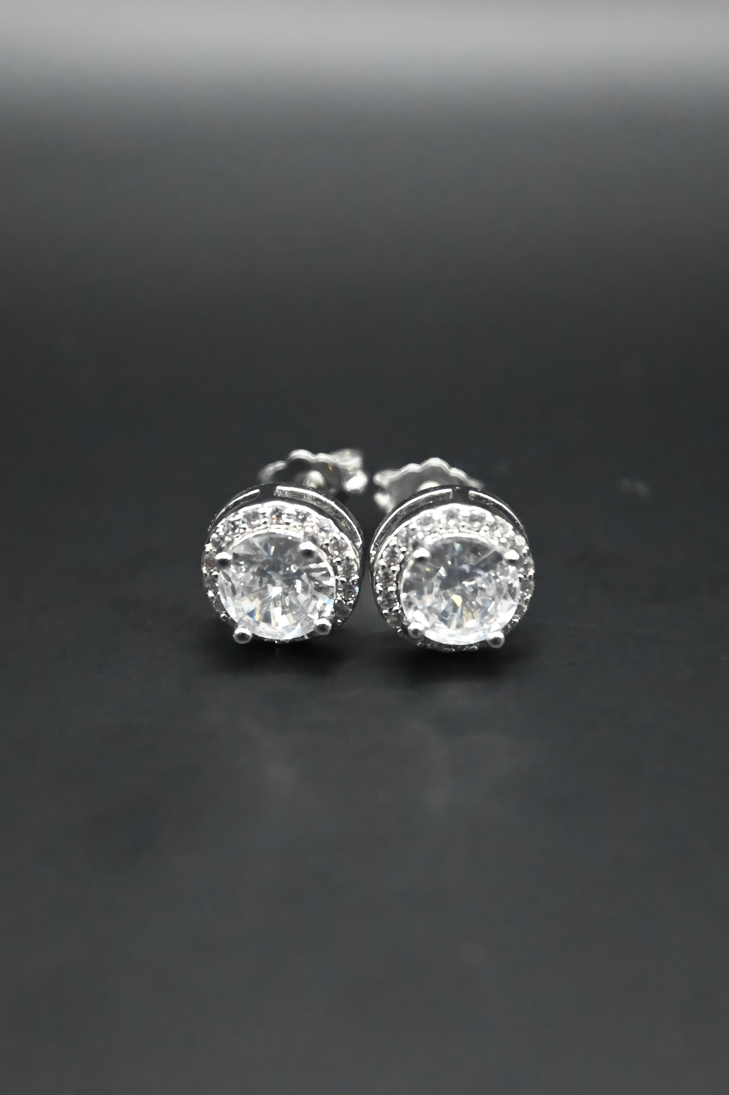 Crystal Round Earrings