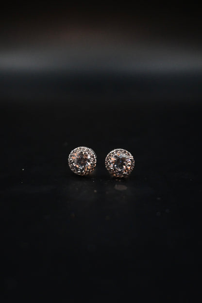 Crystal Round Earrings