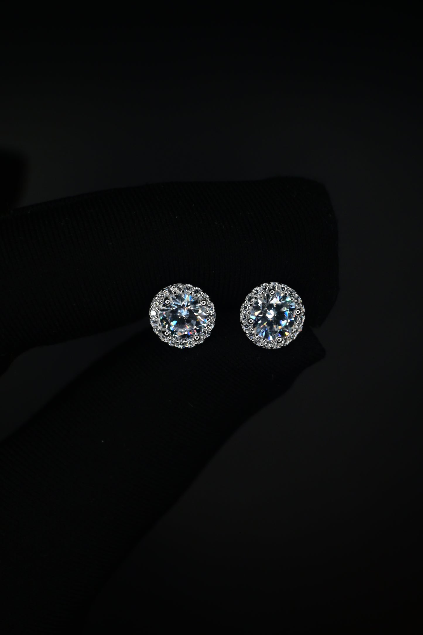Crystal Round Earrings