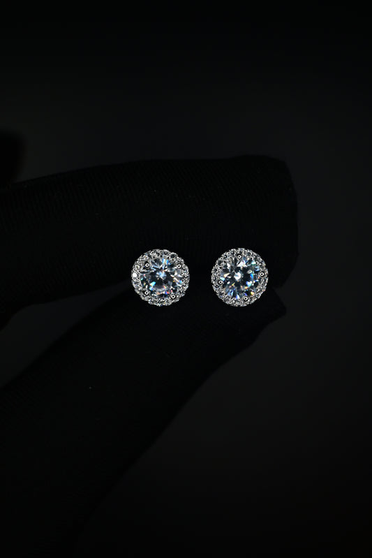 Crystal Round Earrings