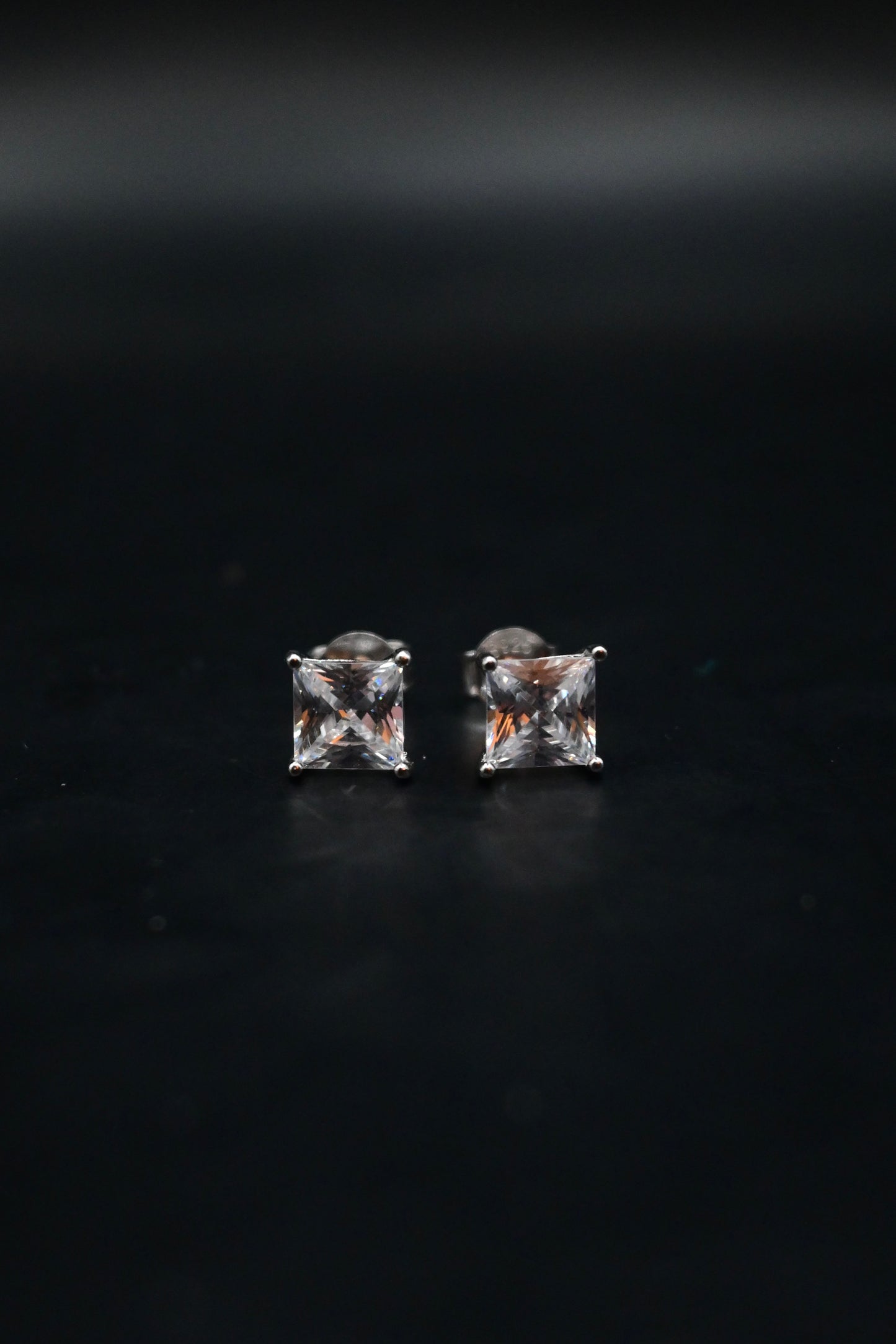 Crystal Square Earrings