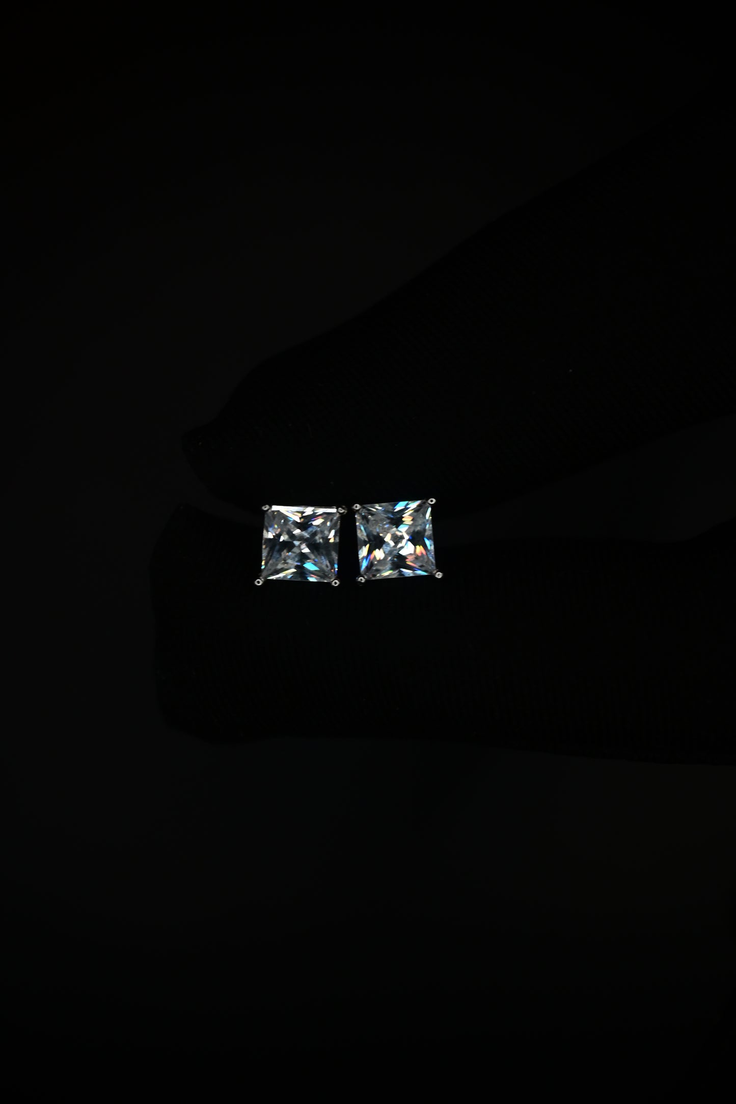 Crystal Square Earrings