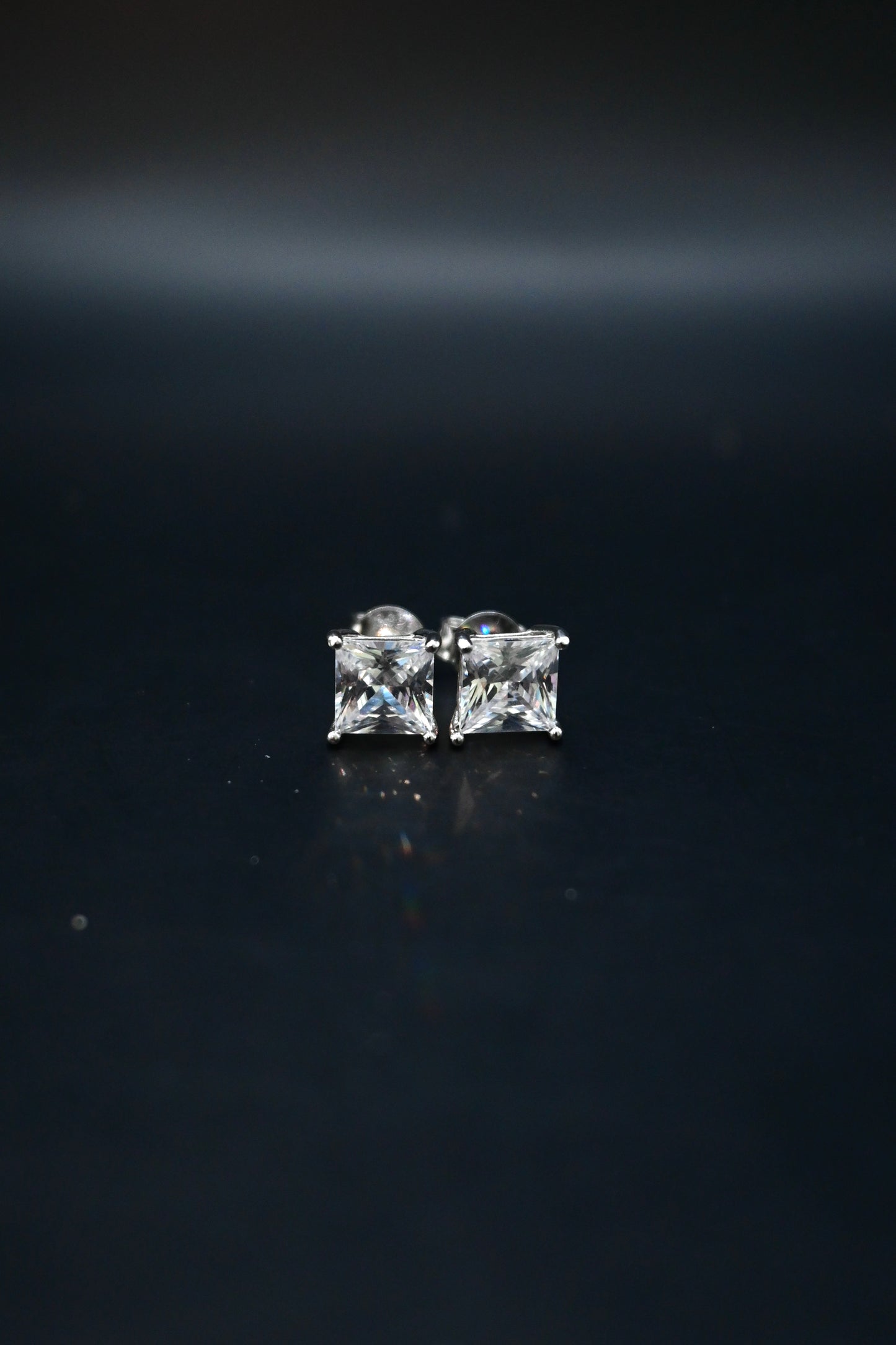 Crystal Square Earrings