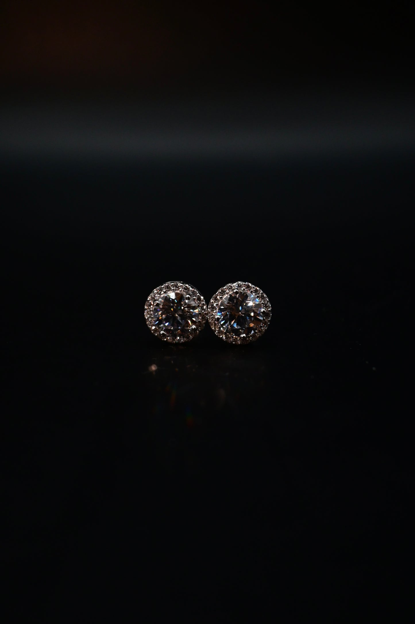 Crystal Round Earrings