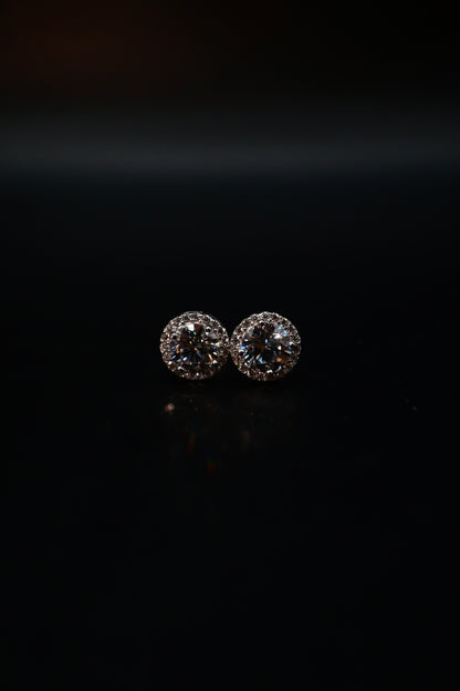 Crystal Round Earrings
