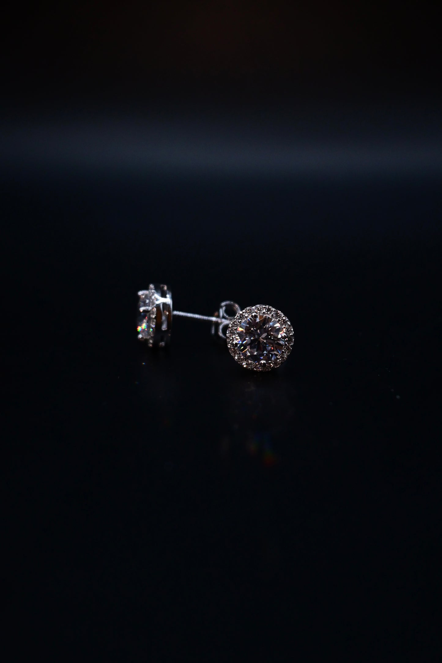 Crystal Round Earrings